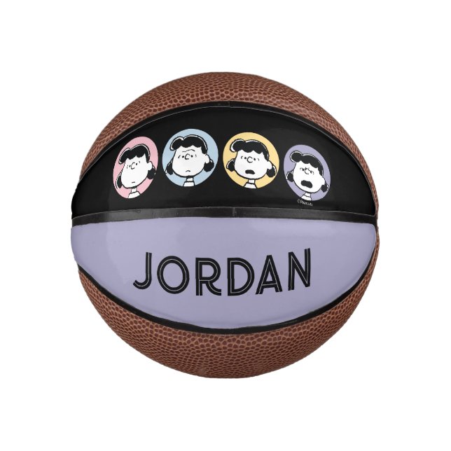 Peanuts | Lucy's Faces Mini Basketball (Front)