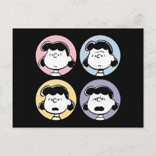 Peanuts   Lucy's Faces Postcard