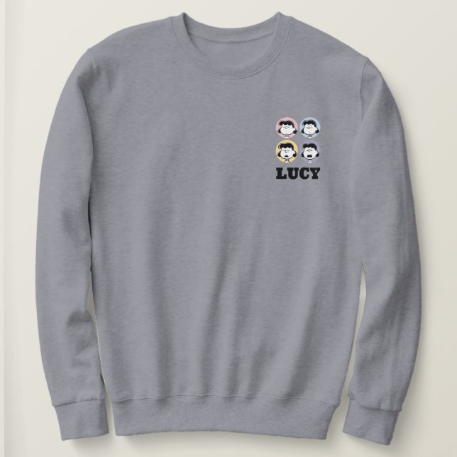 Peanuts | Lucy's Faces Sweatshirt (Design Front)