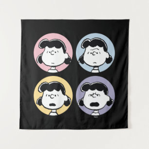 Peanuts   Lucy's Faces Tapestry