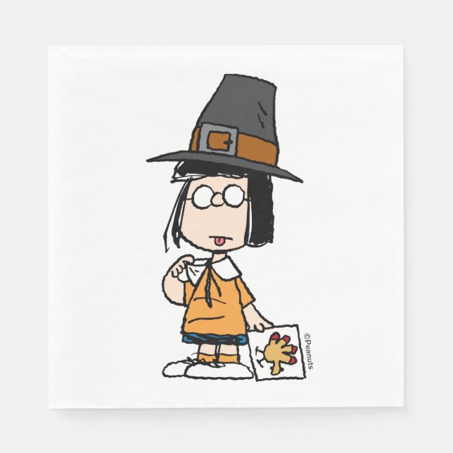 Peanuts | Marcie Pilgrim Napkin (Front)