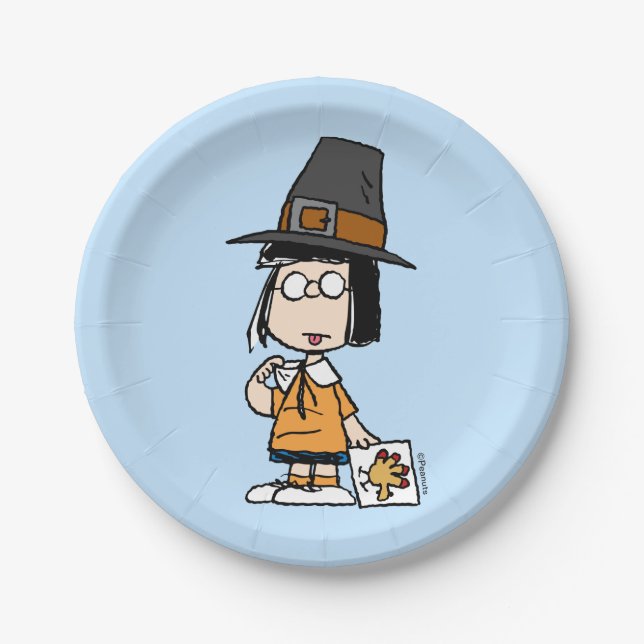 Peanuts | Marcie Pilgrim Paper Plate (Front)
