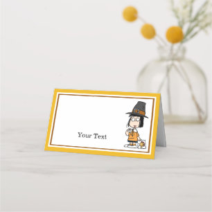 Peanuts   Marcie Thanksgiving Dinner Place Card