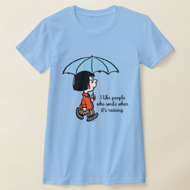 Peanuts | Marcie Under the Umbrella T-Shirt (Laydown)