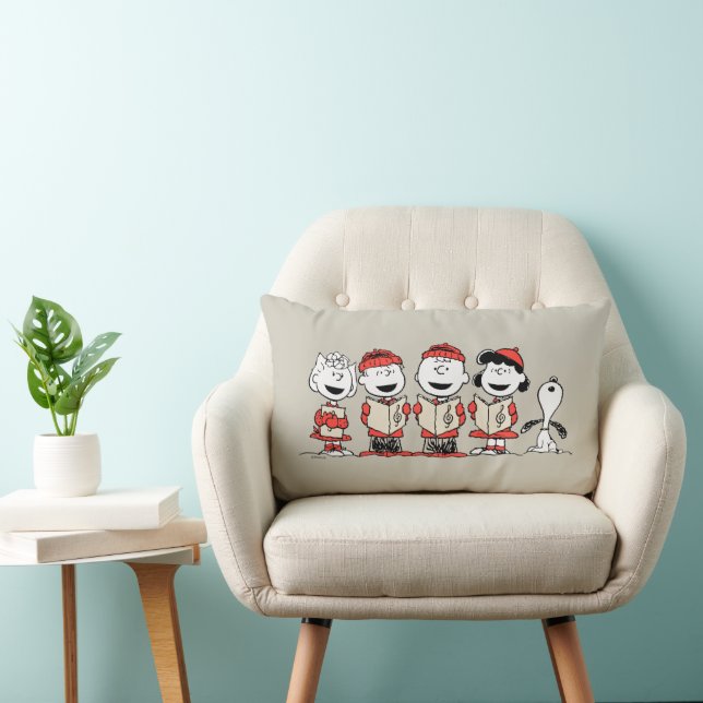 Peanuts | Merry Christmas Holiday Choir Lumbar Cushion (Chair)
