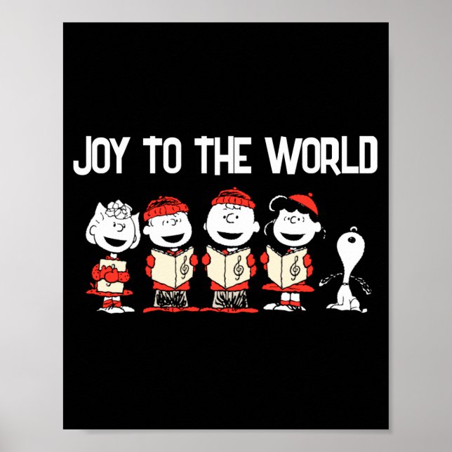 Peanuts Merry Christmas Holiday Choir  Poster (Front)