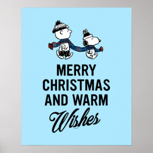 Peanuts   Merry Christmas Snoopy & Charlie Brown Poster