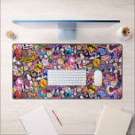 Peanuts | Mixtape Patch Pattern Desk Mat<br><div class="desc">Check out this fun design featuring The Peanuts Gang in cute patches.</div>