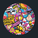 Peanuts | Mixtape Patch Pattern Magnet<br><div class="desc">Check out this fun design featuring The Peanuts Gang in cute patches.</div>