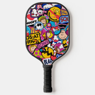 Peanuts   Mixtape Patch Pattern Pickleball Paddle