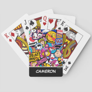 Peanuts   Mixtape Patch Pattern Playing Cards