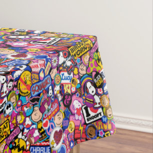 Peanuts   Mixtape Patch Pattern Tablecloth