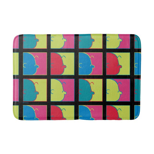 Peanuts | Modern Pop Art Charlie Brown Bath Mat (Front)