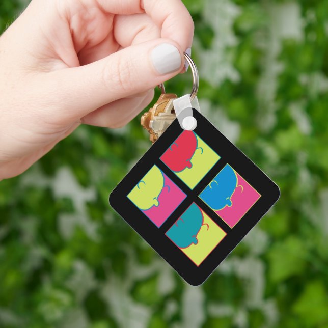 Peanuts | Modern Pop Art Charlie Brown Key Ring (Hand)