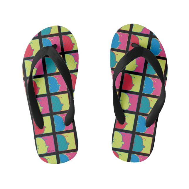 Peanuts | Modern Pop Art Charlie Brown Kid's Jandals (Footbed)