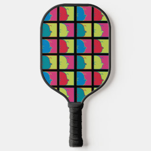 Peanuts   Modern Pop Art Charlie Brown Pickleball Paddle
