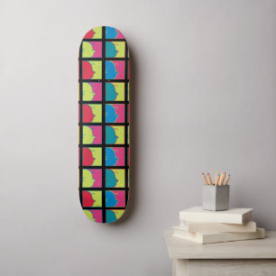 Peanuts   Modern Pop Art Charlie Brown Skateboard