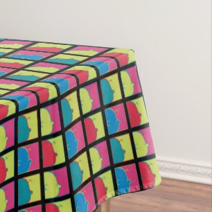 Peanuts   Modern Pop Art Charlie Brown Tablecloth