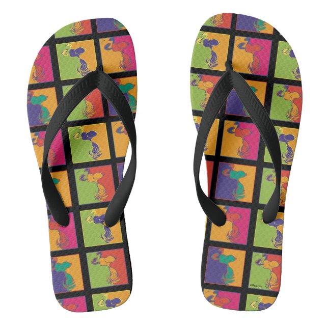 Peanuts | Modern Pop Art Snoopy Jandals (Footbed)