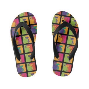 Peanuts Modern Pop Art Snoopy Kid's Jandals