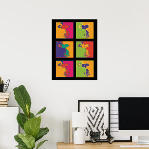 Peanuts   Modern Pop Art Snoopy Poster