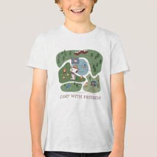Peanuts Nestled in the Mountains Campsite Tri-Blend Shirt