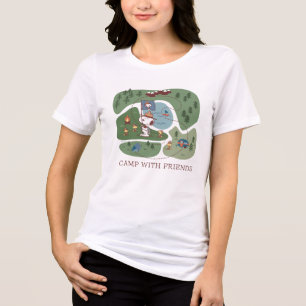 Peanuts Nestled in the Mountains Campsite Tri-Blend Shirt