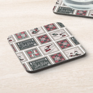 Peanuts   Old Fashioned Sleigh Rides Pattern Coaster