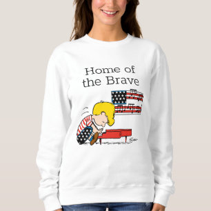 Peanuts Patriotic Schroeder & His Piano Sweatshirt