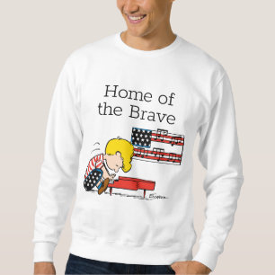 Peanuts Patriotic Schroeder & His Piano Sweatshirt