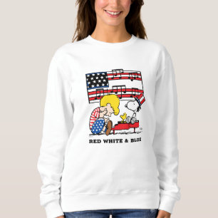 Peanuts   Patriotic Schroeder, Woodstock & Snoopy Sweatshirt