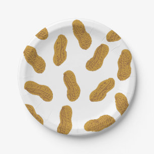 peanuts pattern paper plate