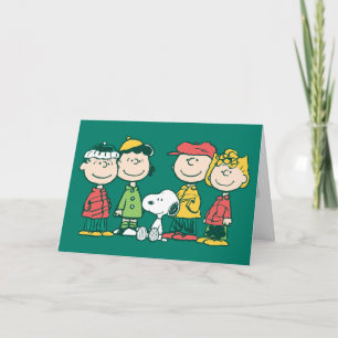 Peanuts   Peppermint Christmas Tree Holiday Card