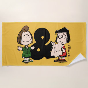 Peanuts   Peppermint Patty & Marcie Beach Towel