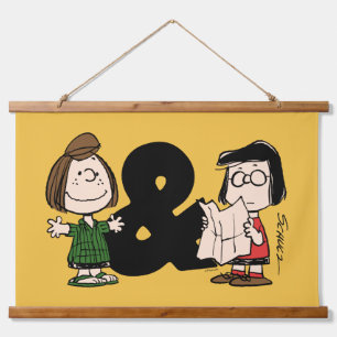 Peanuts   Peppermint Patty & Marcie Hanging Tapestry