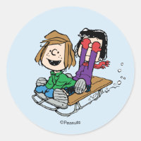 Peanuts | Peppermint Patty & Marcie Sled Riding