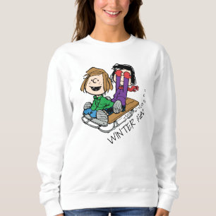 Peanuts Peppermint Patty & Marcie Sled Riding Sweatshirt