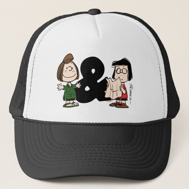 Peanuts | Peppermint Patty & Marcie Trucker Hat (Front)