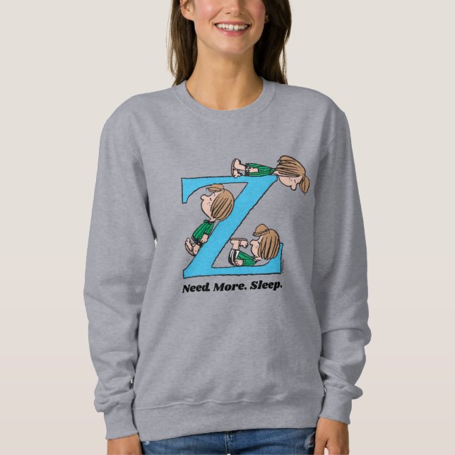 Peanuts | Peppermint Patty Sleepy Z Sweatshirt (Front)