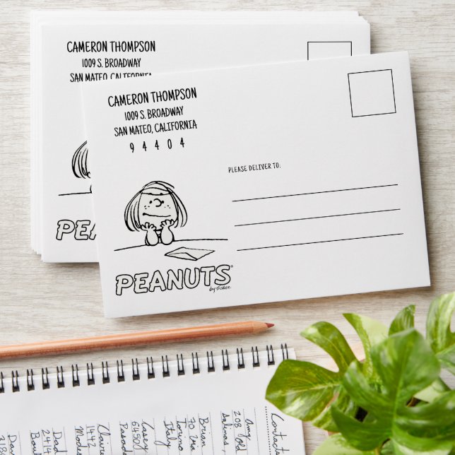 Peanuts | Peppermint Patty Thoughts Envelope (Stacked)