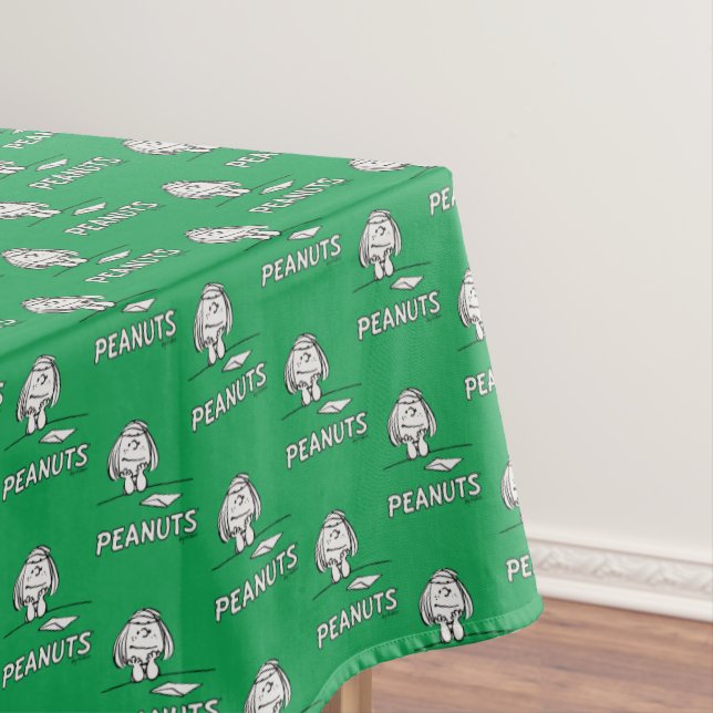 Peanuts | Peppermint Patty Thoughts Tablecloth (In Situ)