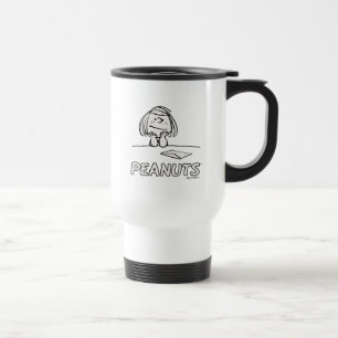 Peanuts   Peppermint Patty Thoughts Travel Mug
