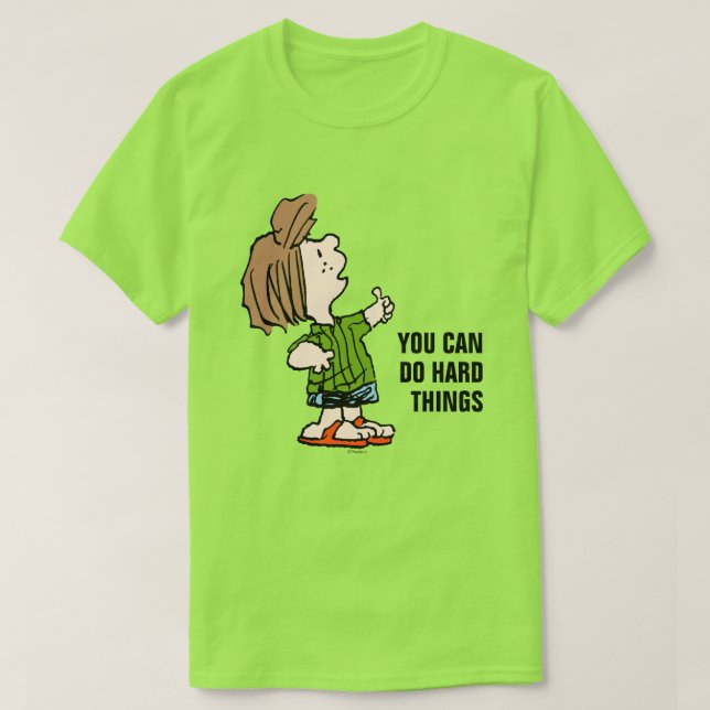 Peanuts | Peppermint Patty Thumbs Up T-Shirt (Design Front)