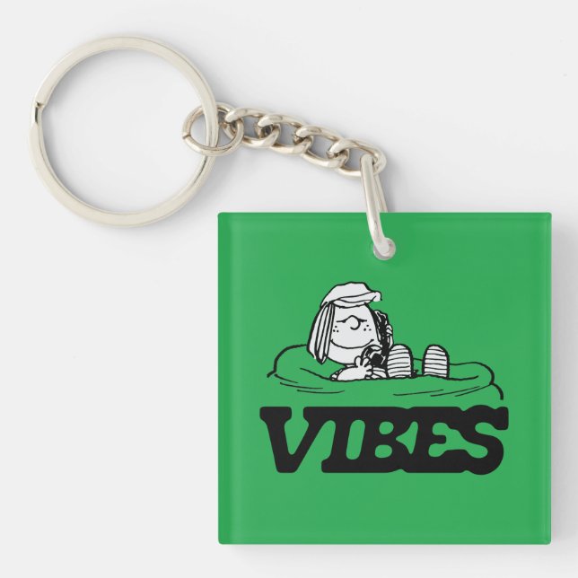 Peanuts | Peppermint Patty Vibes Key Ring (Front)