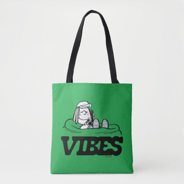 Peanuts | Peppermint Patty Vibes Tote Bag (Front)