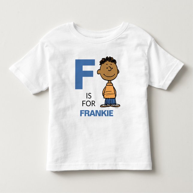 PEANUTS | Personalised Franklin Toddler T-Shirt (Front)