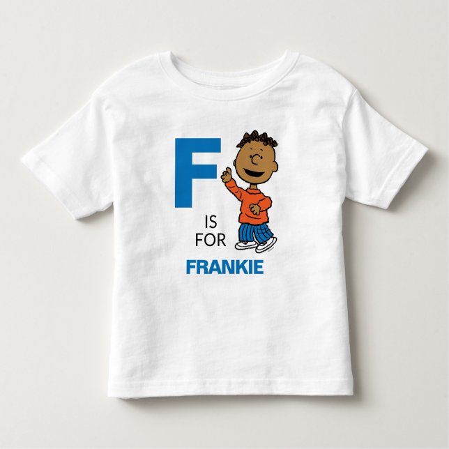 PEANUTS | Personalised Franklin Toddler T-Shirt (Front)