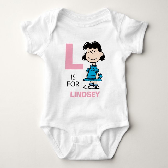 PEANUTS | Personalised Lucy Baby Bodysuit (Front)