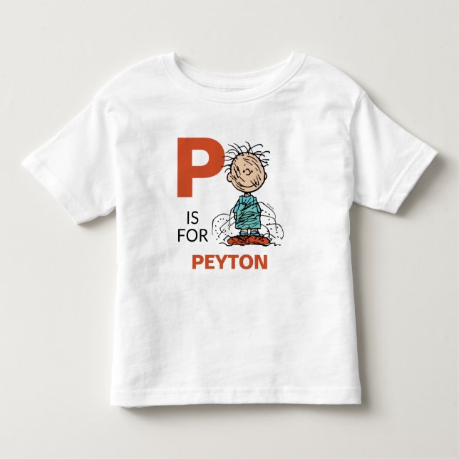 PEANUTS | Personalised Pigpen Toddler T-Shirt (Front)