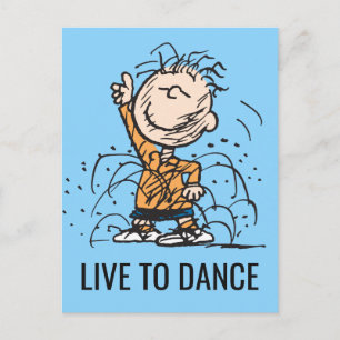 Peanuts Pigpen Dancing Postcard